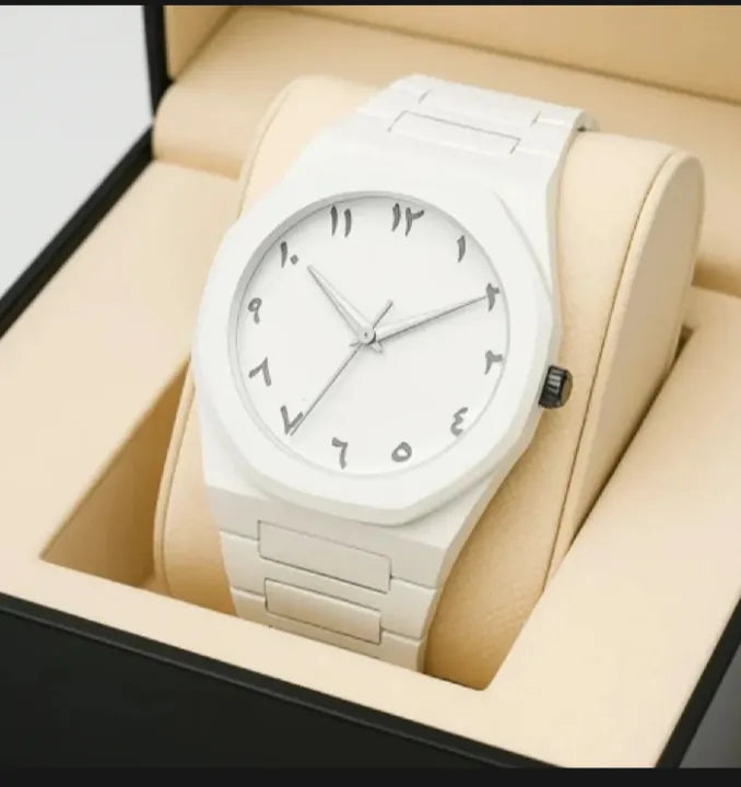 White Aura Arabic Watch