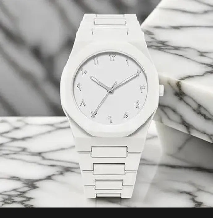 White Aura Arabic Watch