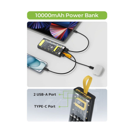 Transparent Pro Power Bank 10000 mAh
