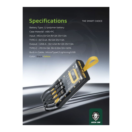 Transparent Pro Power Bank 10000 mAh