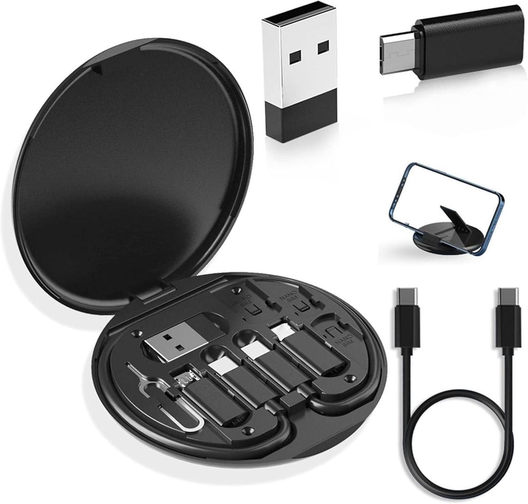 Multifunctional 60W Fast Charging Data Cable Set – All-in-One USB Cable Kit for Android & iPhone 