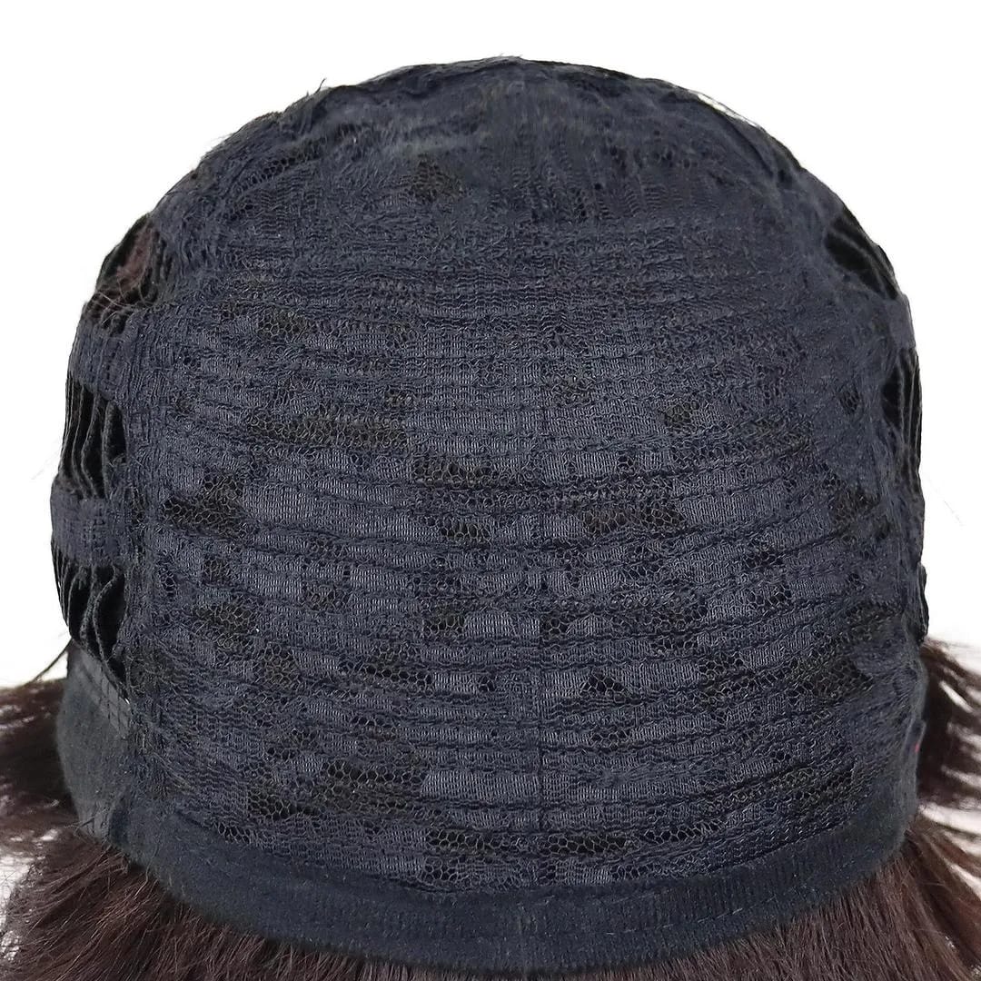 Synthetic Hair Wigs Short Black Cute Boy Cosplay Wig Natural Faux Hair Fiber